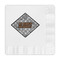 Diamond Plate Embossed Decorative Napkins (Personalized)