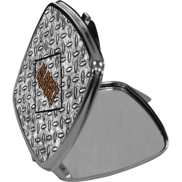 Diamond Plate Compact Mirror (Side View)