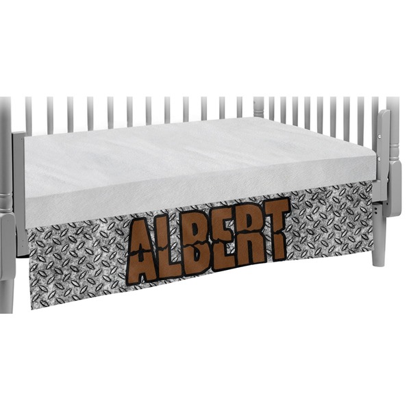 Custom Diamond Plate Crib Skirt (Personalized)