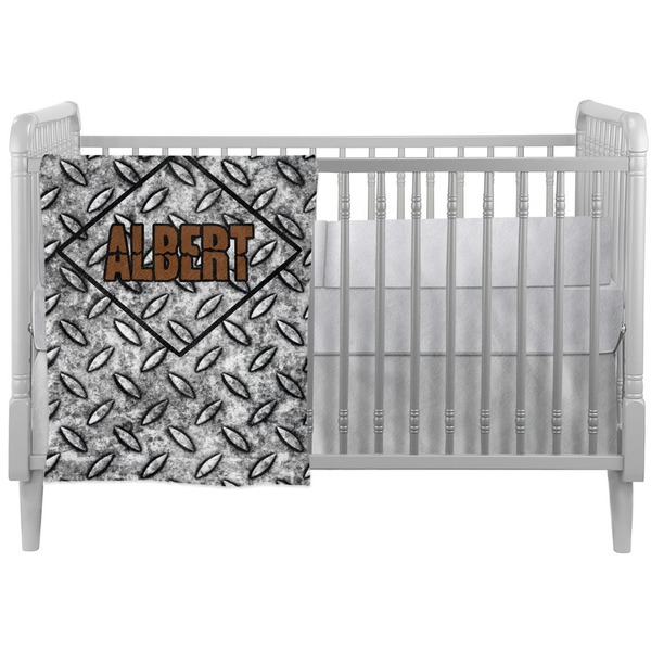 Custom Diamond Plate Crib Comforter / Quilt (Personalized)