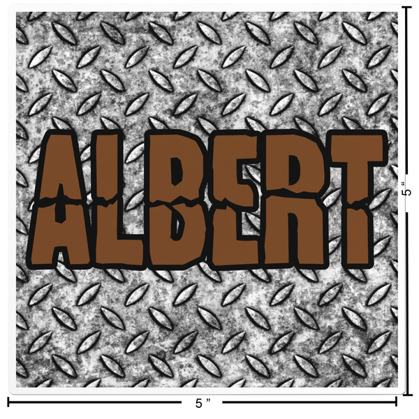 Diamond Plate Custom Shape Iron On Patches - L - APPROVAL