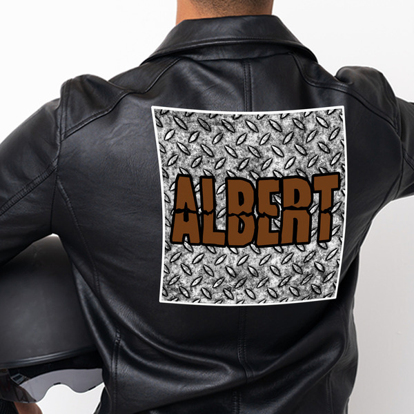 Diamond Plate Custom Shape Iron On Patches - XXXL - APPROVAL