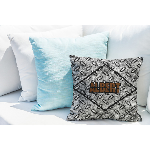 Diamond Plate Decorative Pillow Case - LIFESTYLE 2