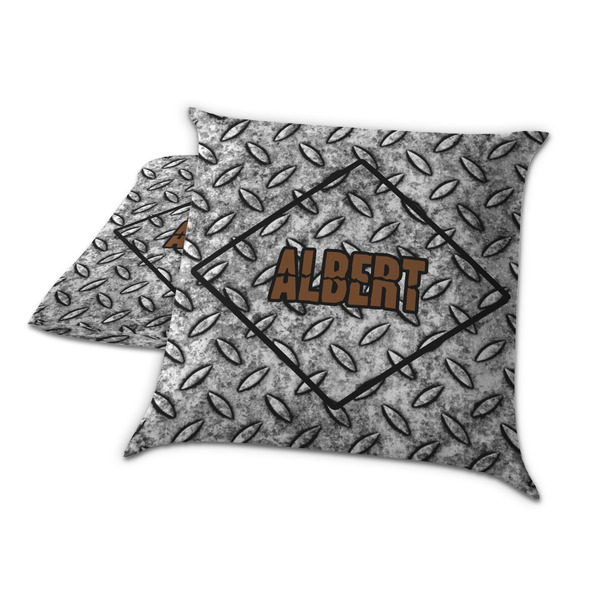 Diamond Plate Decorative Pillow Case - TWO