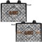 Diamond Plate Diaper Bag - Double Sided - Front and Back - Apvl