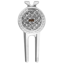 Diamond Plate Golf Divot Tool & Ball Marker (Personalized)