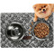 Diamond Plate Dog Food Mat - Small LIFESTYLE