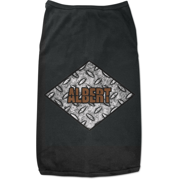 Custom Diamond Plate Black Pet Shirt - S (Personalized)
