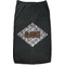 Diamond Plate Black Pet Shirt - S (Personalized)