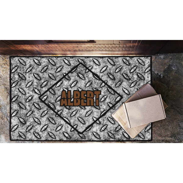 Diamond Plate Door Mat - LIFESTYLE (Lrg)