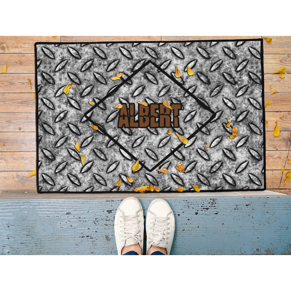 Diamond Plate Door Mat - LIFESTYLE (Med)