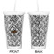 Diamond Plate Double Wall Tumbler with Straw - Approval