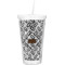 Diamond Plate Double Wall Tumbler with Straw (Personalized)