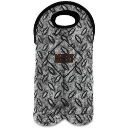 Diamond Plate Wine Tote Bag (2 Bottles) (Personalized)