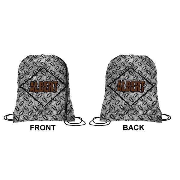 Diamond Plate Drawstring Backpack