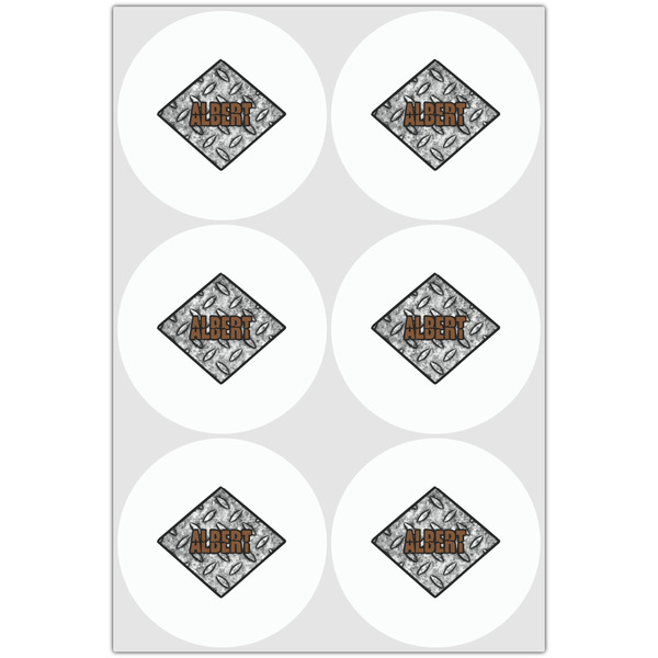 Diamond Plate Drink Topper - Large - Set of 6