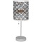 Diamond Plate Drum Lampshade with base included