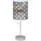 Diamond Plate Lamp with Drum Shade (Personalized)