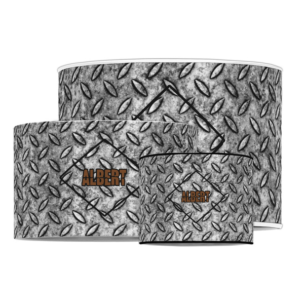 Diamond Plate Drum Lampshades - MAIN