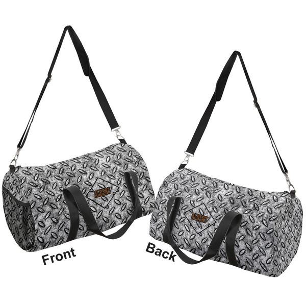 Diamond Plate Duffle bag large front and back sides