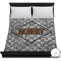 Diamond Plate Duvet Cover - Full / Queen (Personalized)
