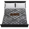 Diamond Plate Duvet Cover - Queen - On Bed - No Prop