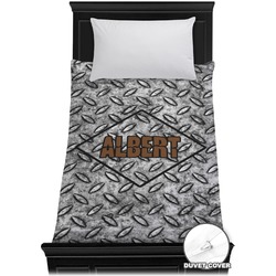 Diamond Plate Duvet Cover - Twin (Personalized)