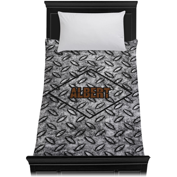 Diamond Plate Duvet Cover - Twin XL - On Bed - No Prop