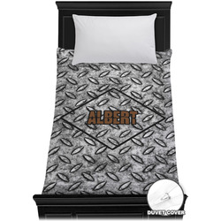 Diamond Plate Duvet Cover - Twin XL (Personalized)