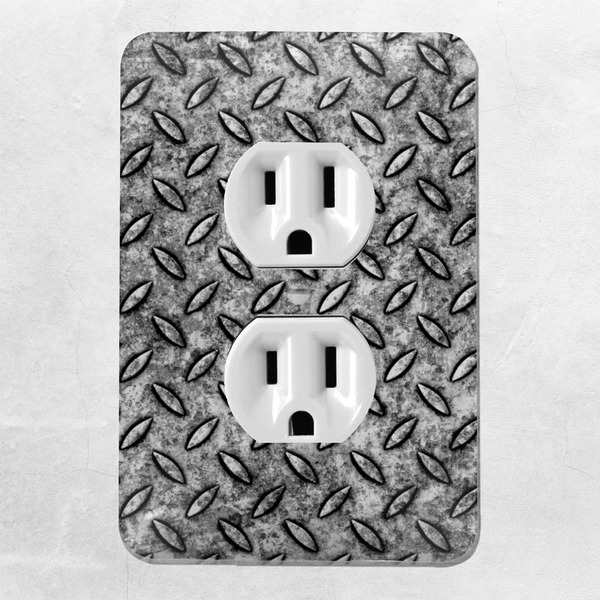 Diamond Plate Electric Outlet Plate - LIFESTYLE