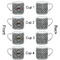 Diamond Plate Espresso Cup - 6oz (Double Shot Set of 4) APPROVAL