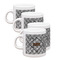Diamond Plate Single Shot Espresso Cups - Set of 4 (Personalized)