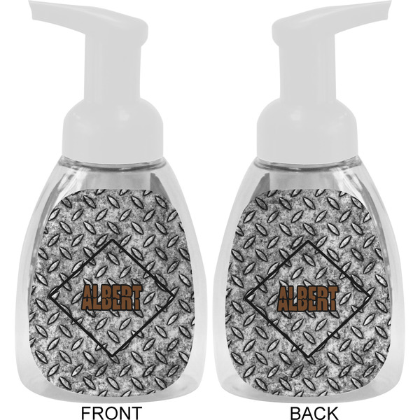 Diamond Plate Foam Soap Bottle Approval - White