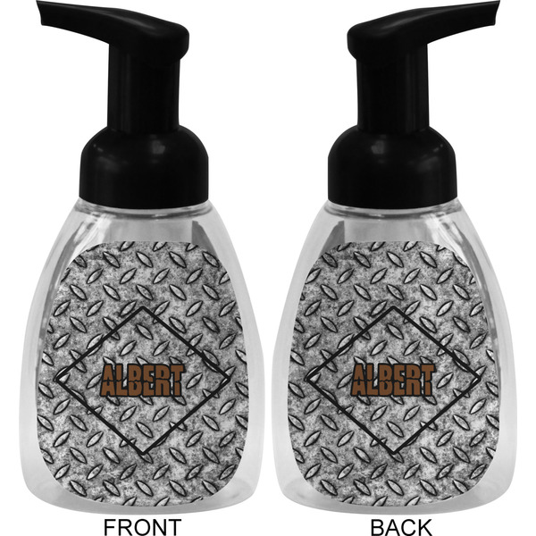 Diamond Plate Foam Soap Bottle (Front & Back)