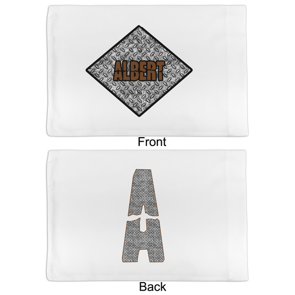 Diamond Plate Full Pillow Case - APPROVAL (partial print)