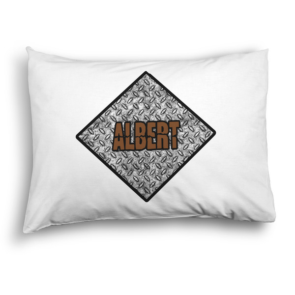 Custom Diamond Plate Pillow Case - Standard - Graphic (Personalized)