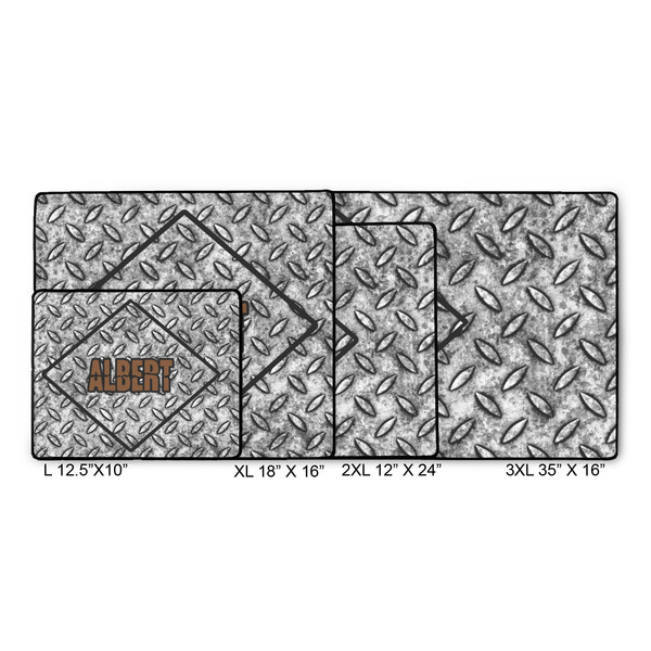 Diamond Plate Gaming Mats - SIZE CHART
