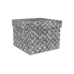 Diamond Plate Gift Box with Lid - Canvas Wrapped - Small (Personalized)