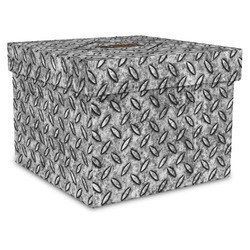 Diamond Plate Gift Box with Lid - Canvas Wrapped - XX-Large (Personalized)