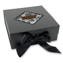 Diamond Plate Gift Box with Magnetic Lid - Black (Personalized)