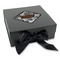 Diamond Plate Gift Boxes with Magnetic Lid - Black - Front (angle)