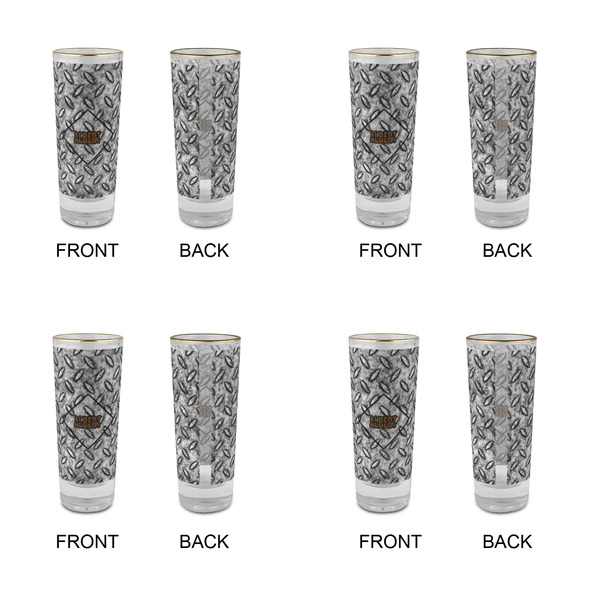 Diamond Plate Glass Shot Glass - 2 oz - Set of 4 - APPROVAL