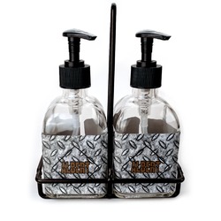 Diamond Plate Glass Soap & Lotion Bottles (Personalized)