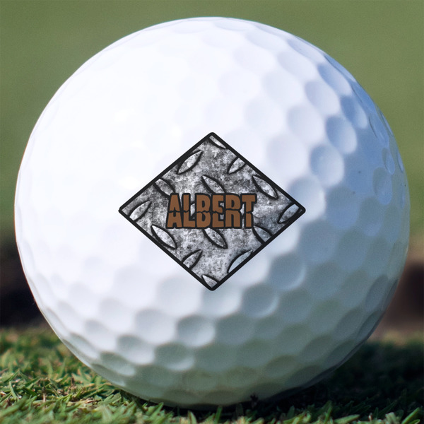 Custom Diamond Plate Golf Balls (Personalized)