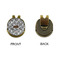 Diamond Plate Golf Ball Hat Clip Marker - Apvl - GOLD
