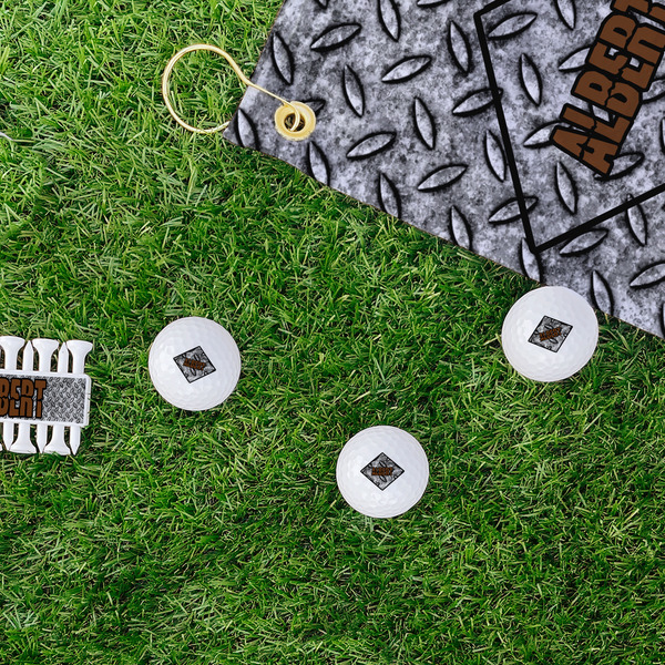 Diamond Plate Golf Balls - Generic - Set of 3 - LIFESTYLE