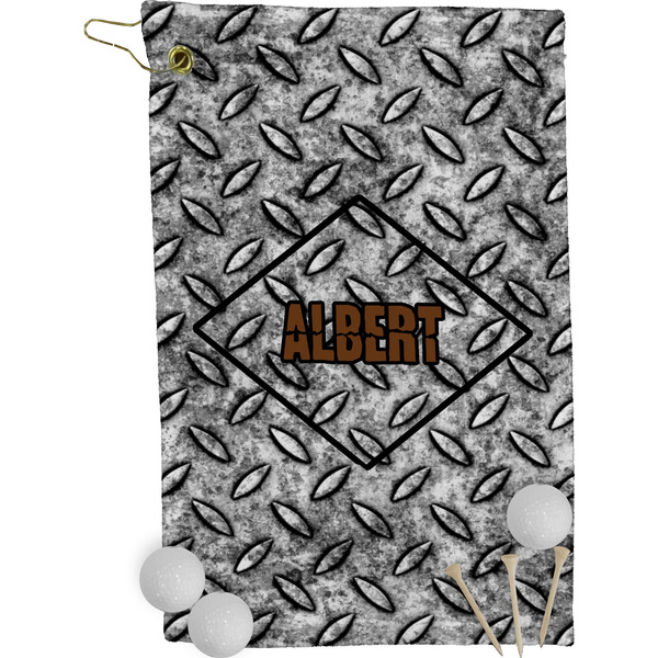 Diamond Plate Golf Towel (Personalized)