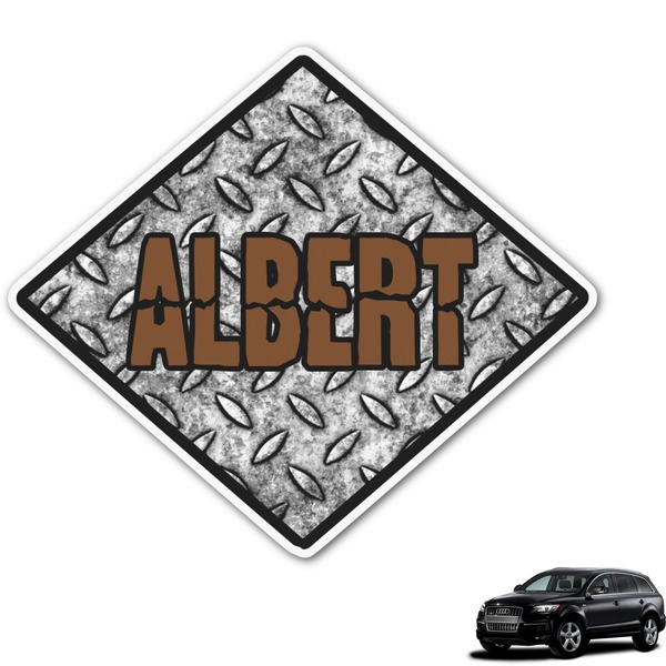Custom Diamond Plate Graphic Car Decal (Personalized)