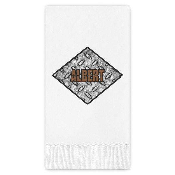 Custom Diamond Plate Guest Towels - Full Color (Personalized)
