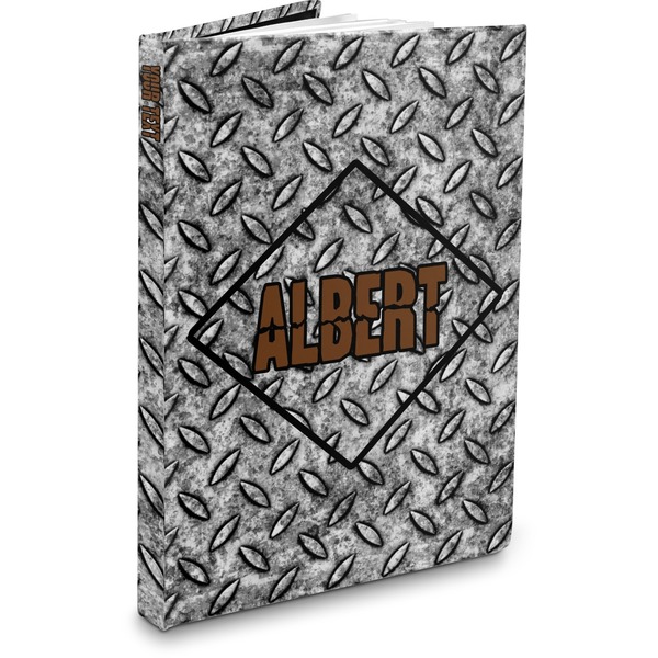 Custom Diamond Plate Hardbound Journal (Personalized)